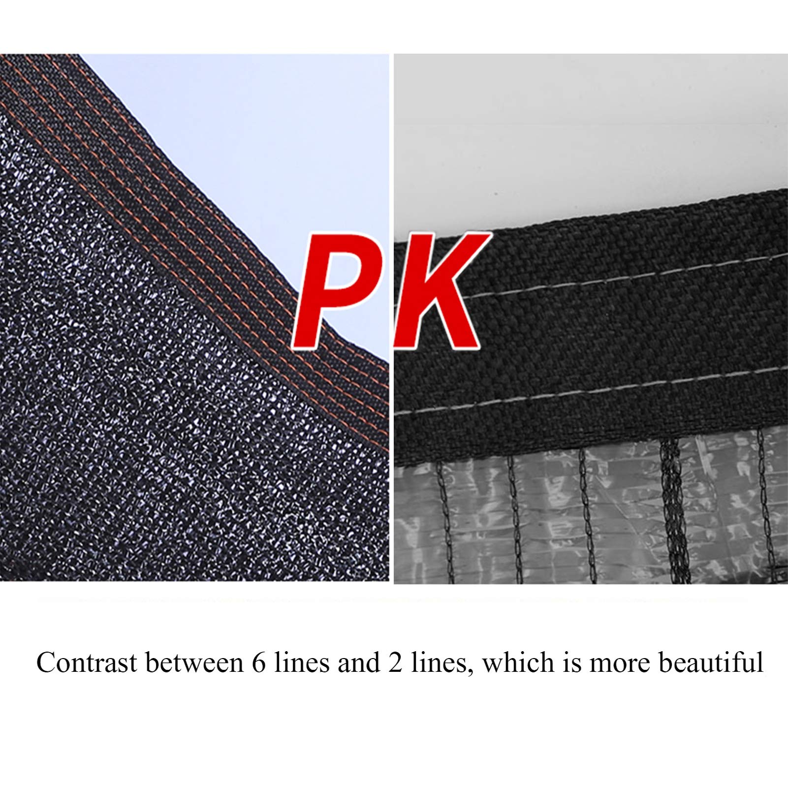 Premium Black Sun Shade Cloth with Reinforced Taped Edges & Grommets - UV Resistant Sunblock Mesh for Greenhouse, Garden, Yard, Parking, and Pet Kennel Protection - Durable Outdoor Shade Netting for Plants, Cars, and Animals