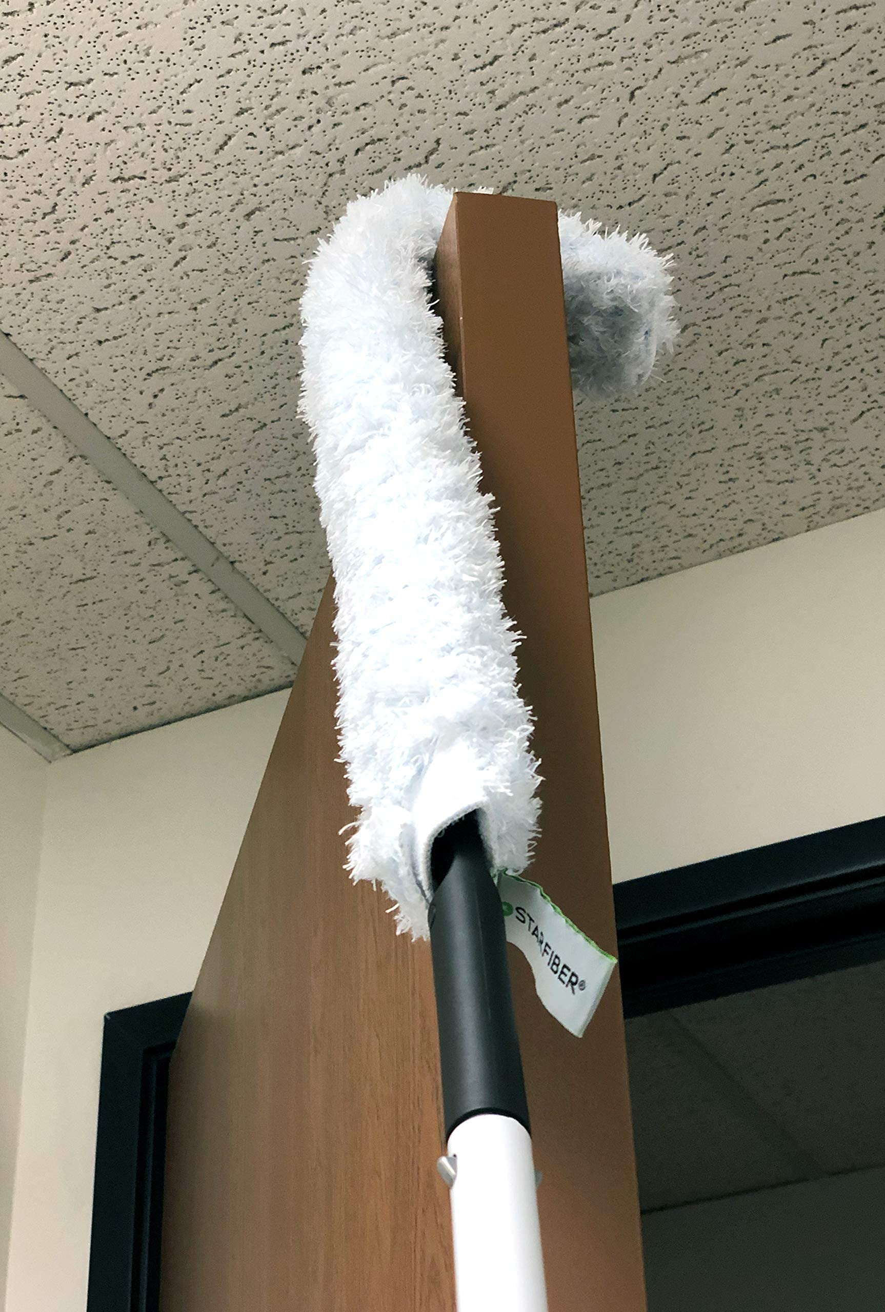 Starfiber Microfiber Flexible Ceiling Fan Cleaner Duster Mop Kit - Extendable Pole for High Dusting, Blades Cleaning - Perfect for Home, Office, and Hard-to-Reach Areas