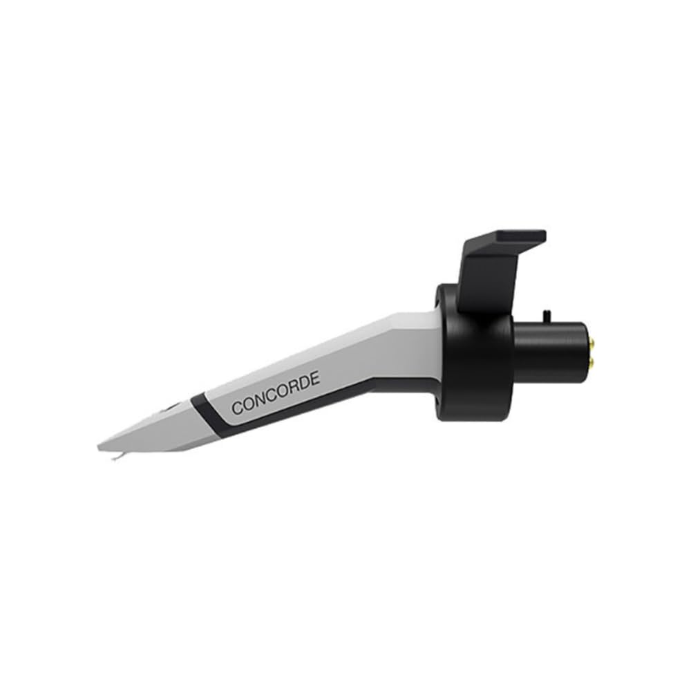Ortofon Concorde MkII Scratch DJ Cartridge with Spherical Stylus - Professional Turntable Needle Bundle Includes Carbon Fiber Record Brush & Polishing Cloth for Vinyl Cleaning & DJ Scratching Performance