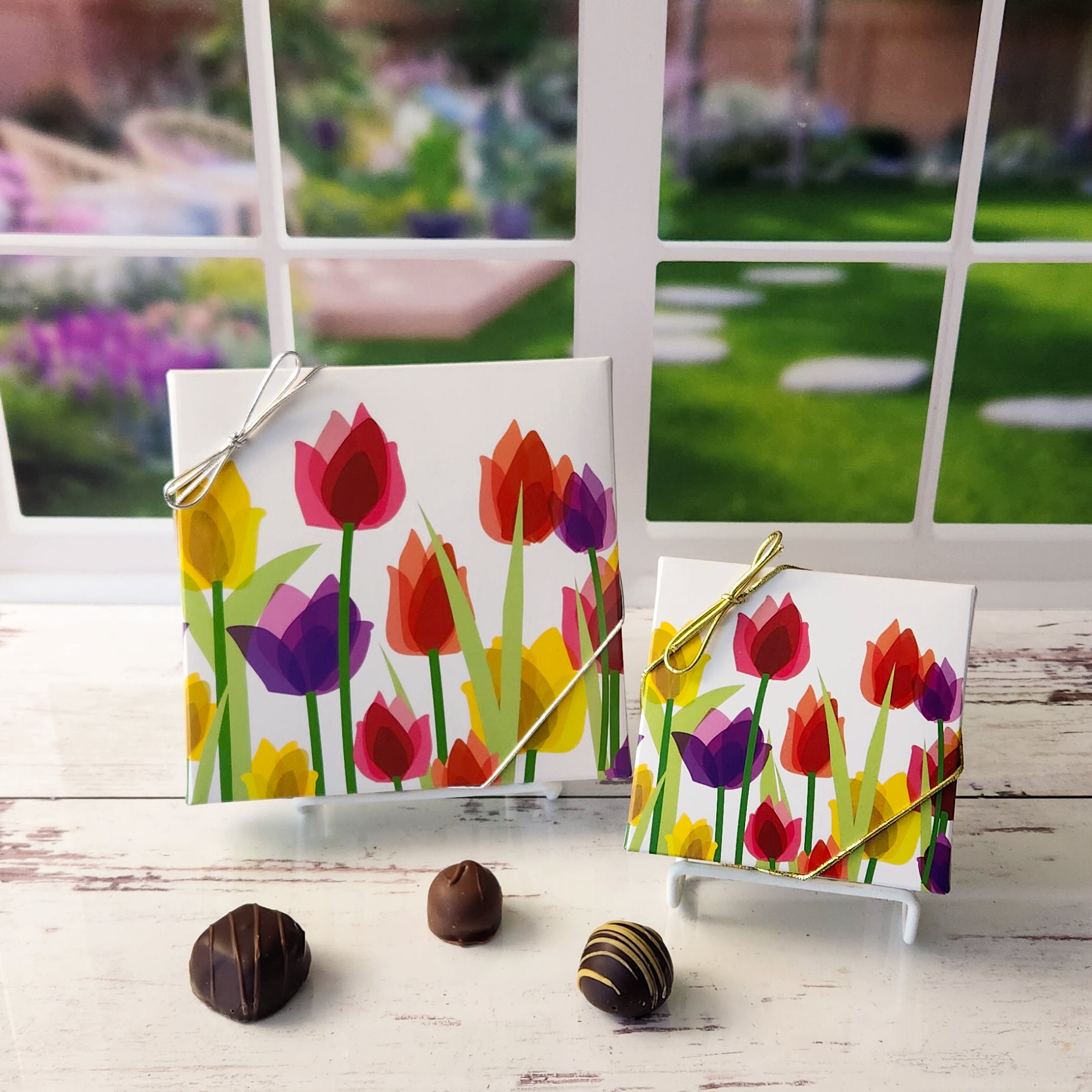Premium Tulip-Themed Gift Box with Assorted Chocolates & Treats - Perfect for Birthdays, Anniversaries, and Corporate Gifting