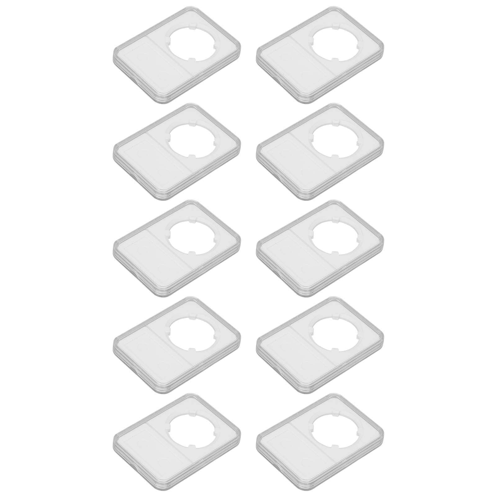 35mm Clear Plastic Storage Box - 10 Pack for Organizing Collectibles, Jewelry, Beads & Small Items | Durable Transparent Container for Home, Office & Craft Storage