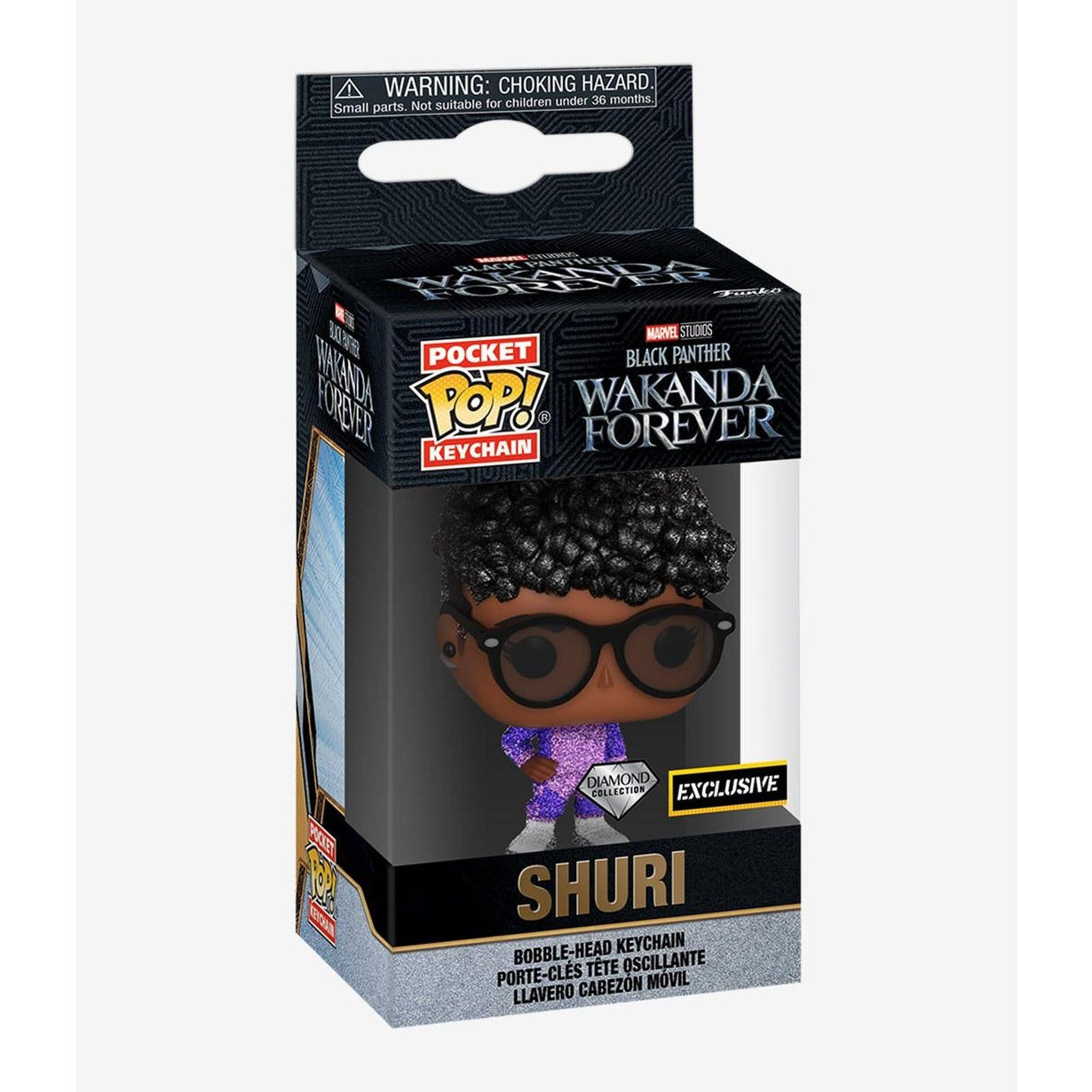 Marvel Black Panther: Wakanda Forever Shuri Keychain - Official Licensed Collectible for Fans - Perfect for Backpacks, Gifts, and Cosplay Accessories