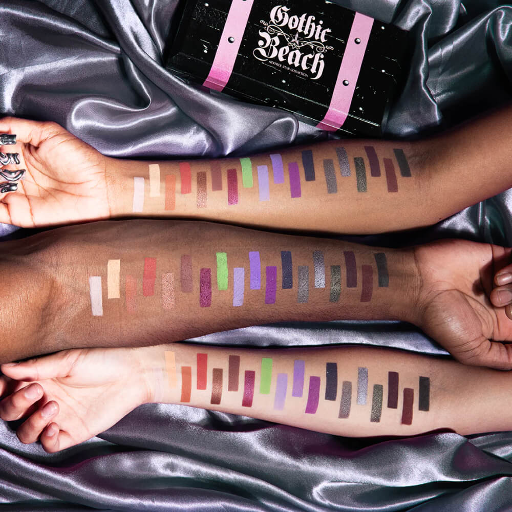 Gothic Beach Palette - Waterproof Eyeshadow Palette for Dark Makeup Looks, Halloween & Cosplay | Perfect for Party, Festival & Themed Events