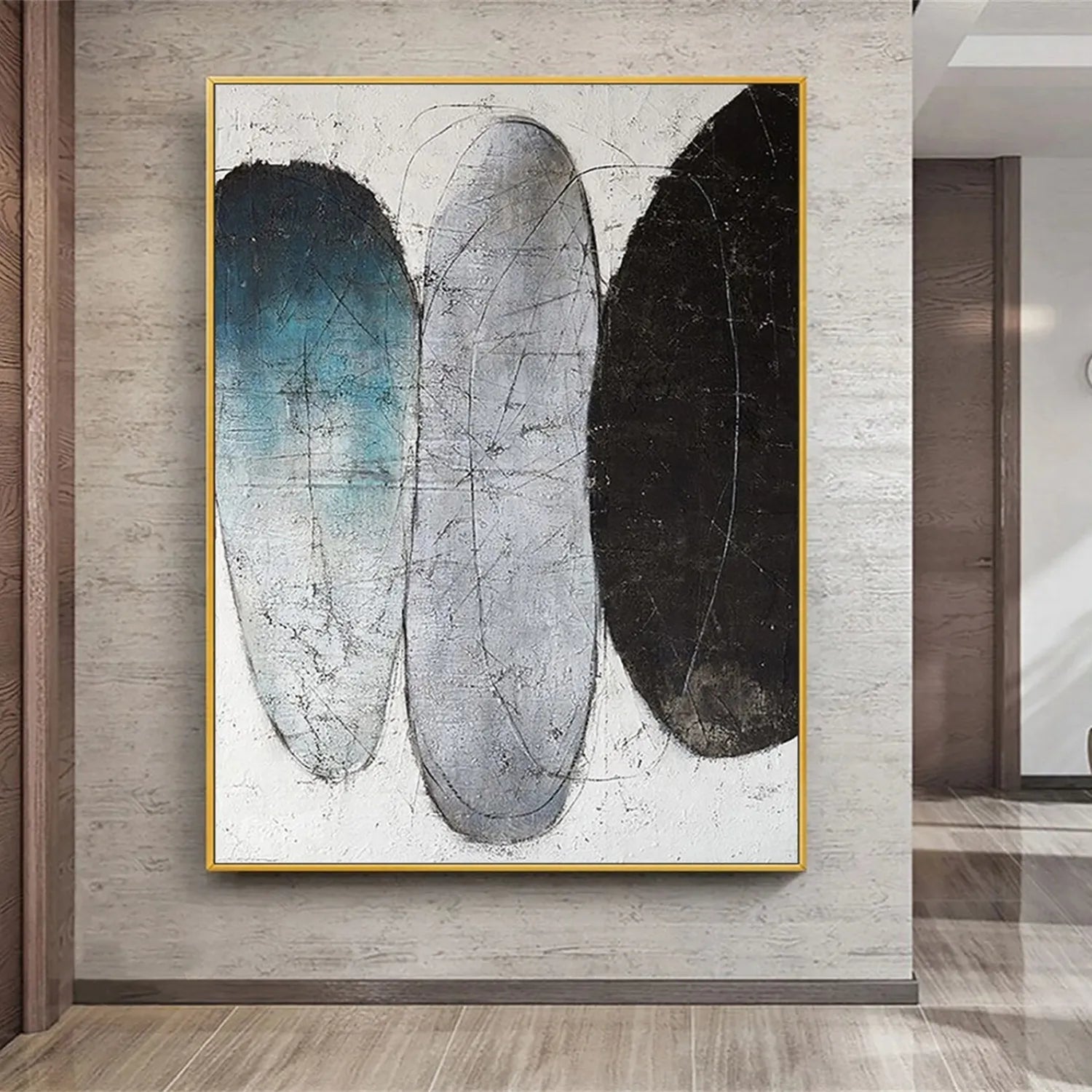 Abstract Painting #AB 144 - Modern Wall Art for Home & Office Decor | Perfect for Living Room, Bedroom & Workspace