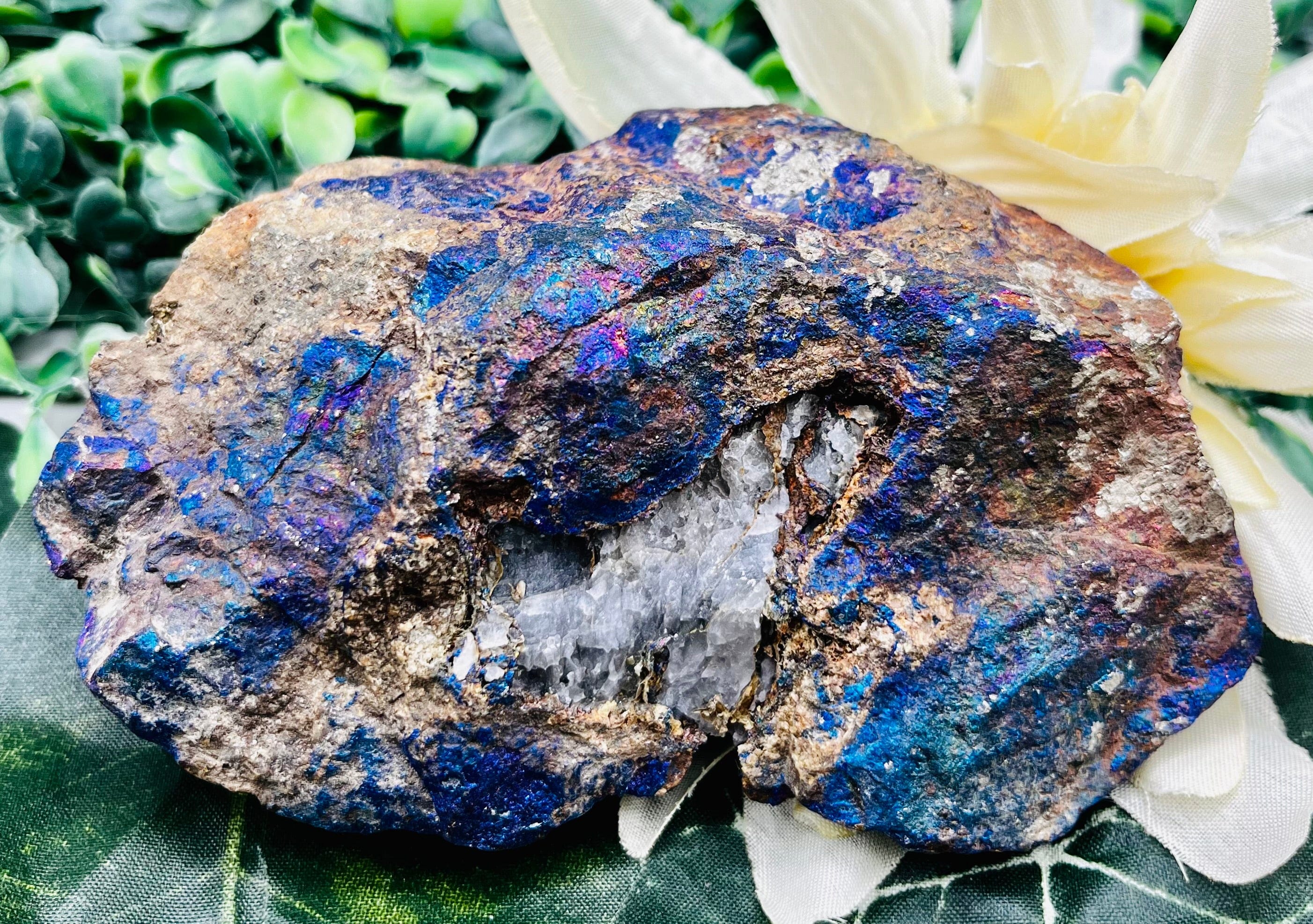 Natural Chalcopyrite Crystal Specimen - Raw Copper Ore Mineral for Collectors, Healing & Decor | Perfect for Rock Collections, Energy Healing & Home Display