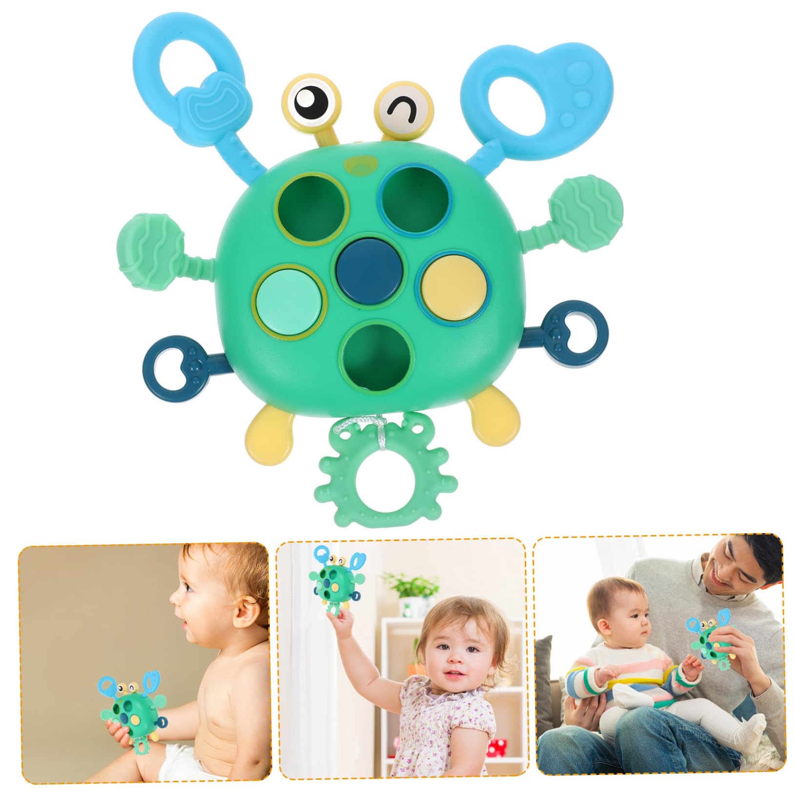 RORPOIR Lala Toys - Travel Sensory Activity Toy for Babies & Newborns | Early Learning & Development Toy | Safe PP Material | Perfect for Airplane, Car Rides & Stroller Entertainment