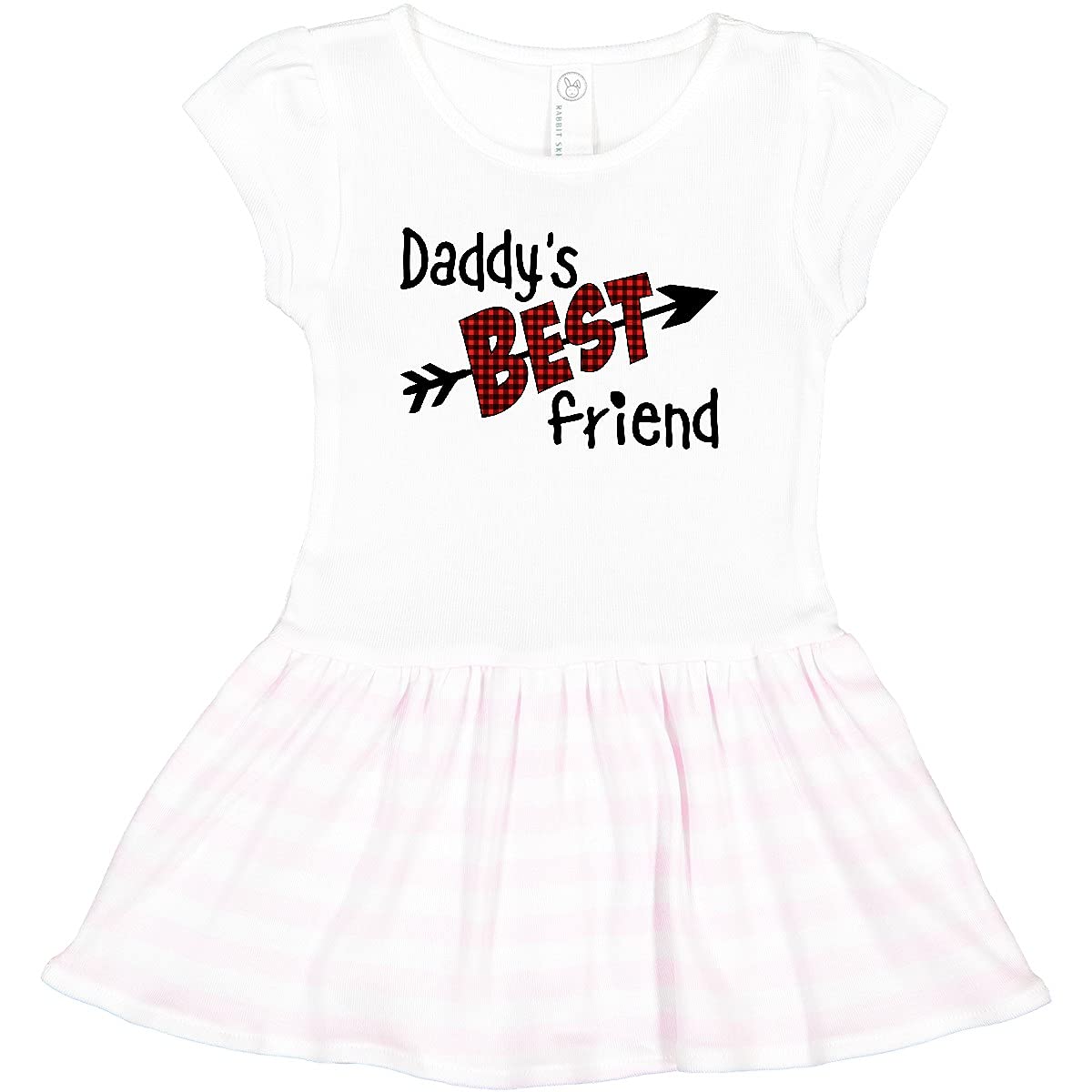 Inktastic Daddy's Best Friend Arrow & Plaid Letters Toddler Dress - Perfect for Family Gatherings & Casual Outings