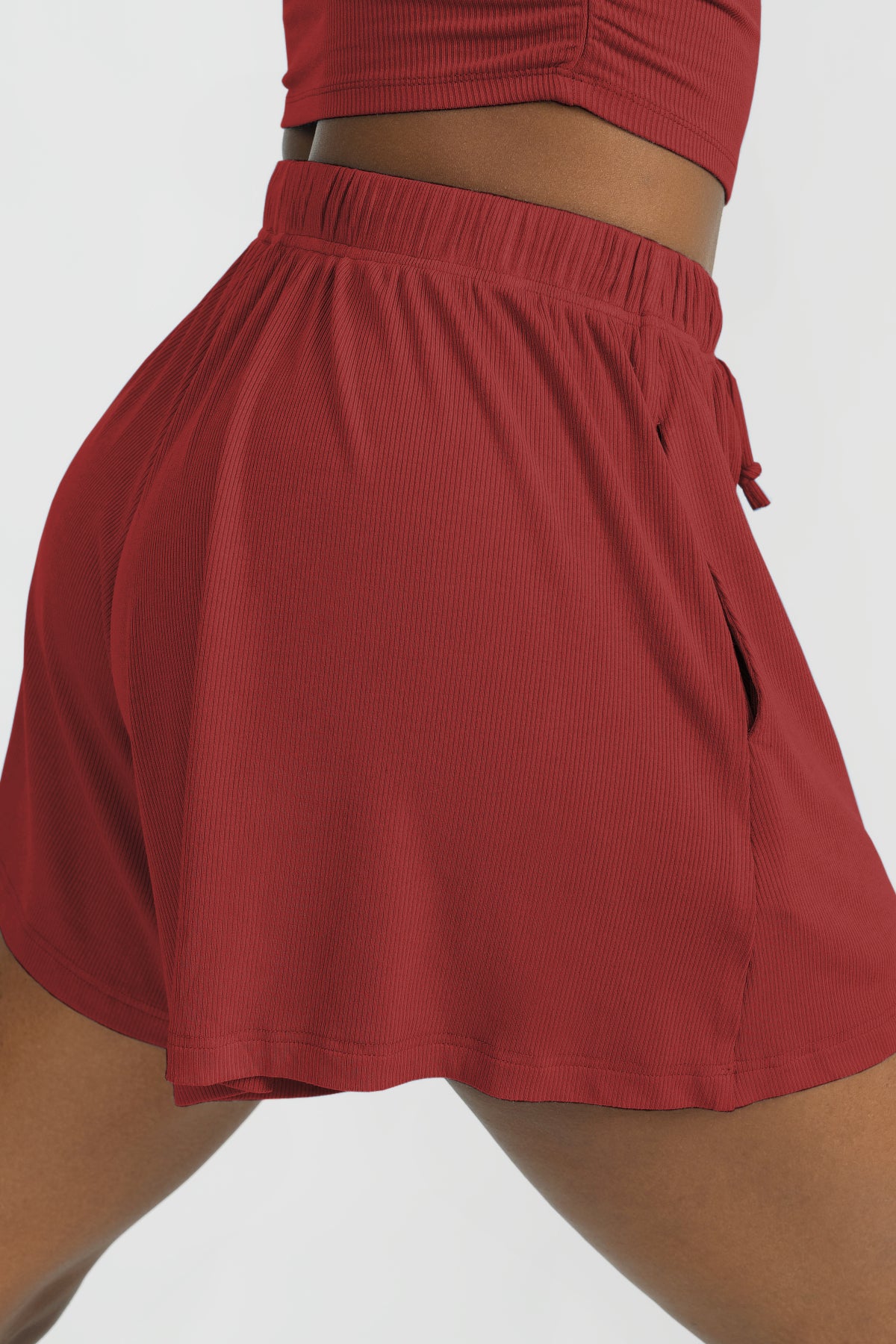 Simi Drawstring Bottom Pants for Women - Soft & Comfortable Crimson Lounge Pants - Perfect for Yoga, Home Relaxation & Casual Wear