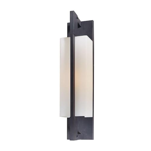 Troy Lighting Blade - Single Light Outdoor Wall Sconce, Large Black Exterior Wall Mount Light Fixture for Porch, Patio, Garage & Entryway Lighting