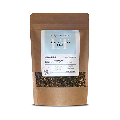 Organic Lactation Tea for Breastfeeding Moms - Herbal Milk Booster with Stainless Steel Tea Infuser Ball | Supports Healthy Milk Supply, Postpartum Recovery & Relaxation | Perfect for Nursing, Pumping & New Mother Self-Care