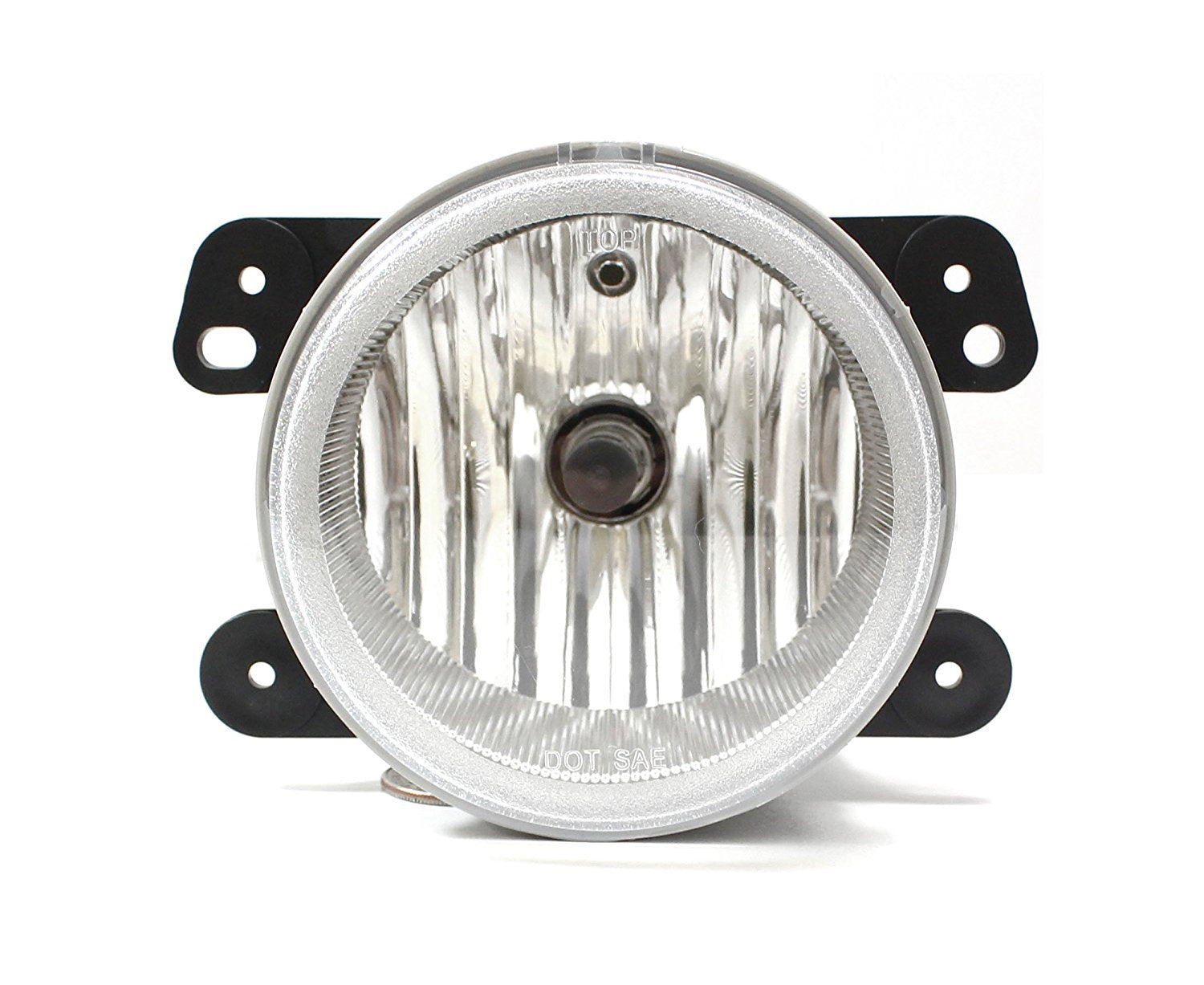 Replacement Clear Lens Fog Light with Bulb Compatible for Jeep Wrangler & Dodge Charger - Durable Headlight Assembly for Off-Road Driving & Night Visibility