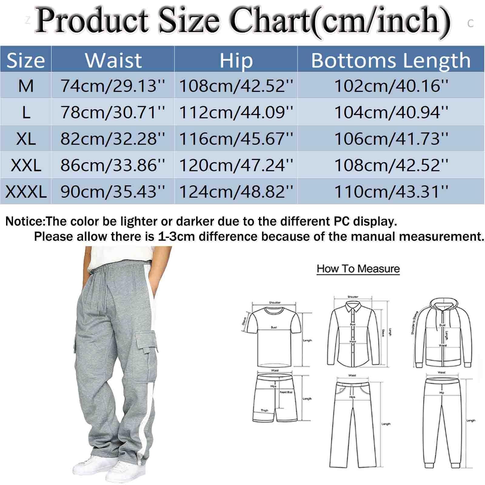 AMDBEL Men's Big & Tall Cargo Jogger Pants - Elastic Waist with Drawstring, Heavyweight Sweatpants for Casual Wear & Outdoor Activities | Perfect for Hiking, Workouts & Everyday Comfort
