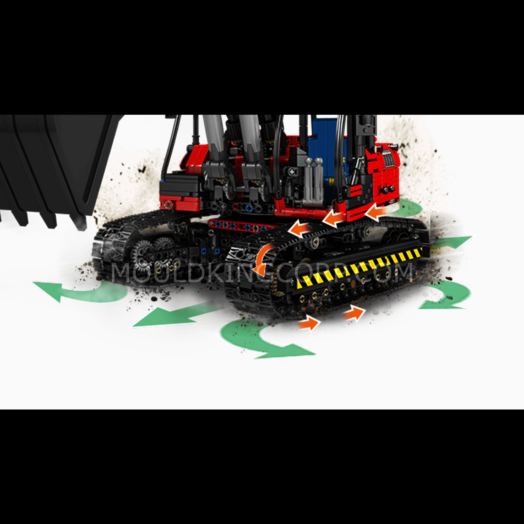 MOULD KING 17032/17033 Technic Excavator Building Kit - 1,828 Piece Construction Toy Set for Adults & Kids | STEM Educational Model, DIY Engineering Project, Birthday Gift Idea for Boys & Girls | Playtime, Classroom Learning, Collector's Display