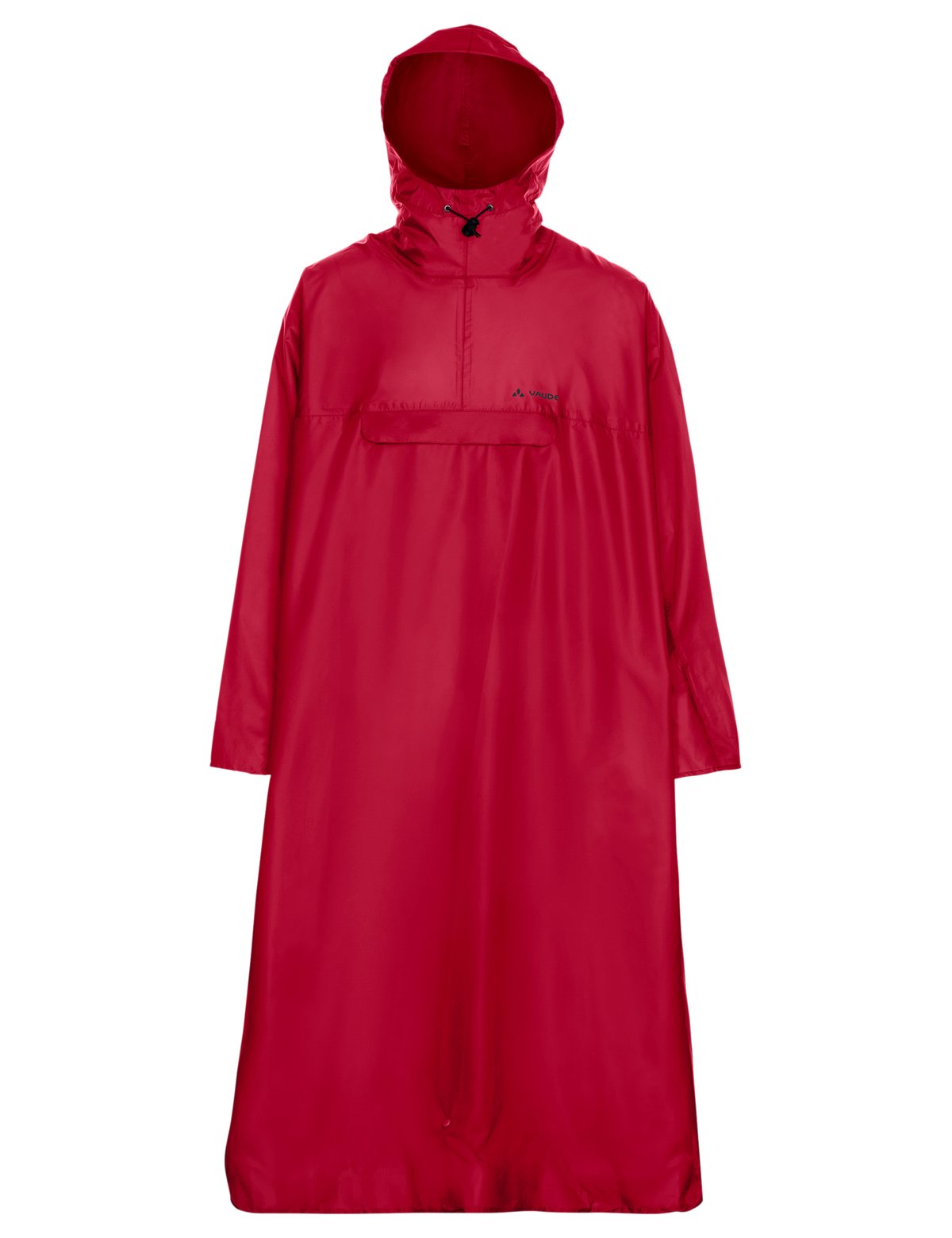 VAUDE Hiking Backpack Rain Poncho - Waterproof Outdoor Gear for Camping, Hiking & Travel - Red (Size L/XL) - Lightweight & Packable Rain Protection for Backpackers & Adventurers