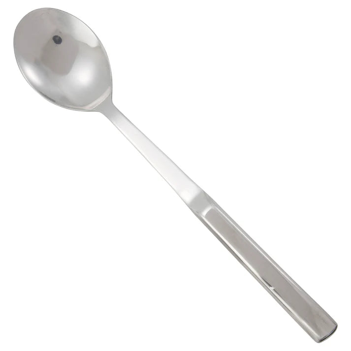 Winco 11.75-Inch Solid Stainless Steel Serving Spoon - Heavy Duty Commercial Grade Kitchen Utensil for Restaurants, Catering & Home Cooking