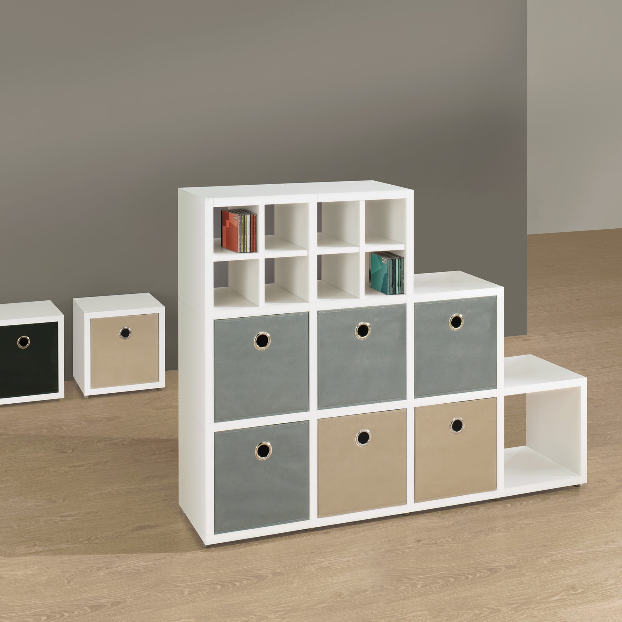 BOON Cube Storage Shelf - 3x3 Square Organizer for Kids Toys, Books & Home Decor | Perfect for Nursery, Playroom & Living Room Organization