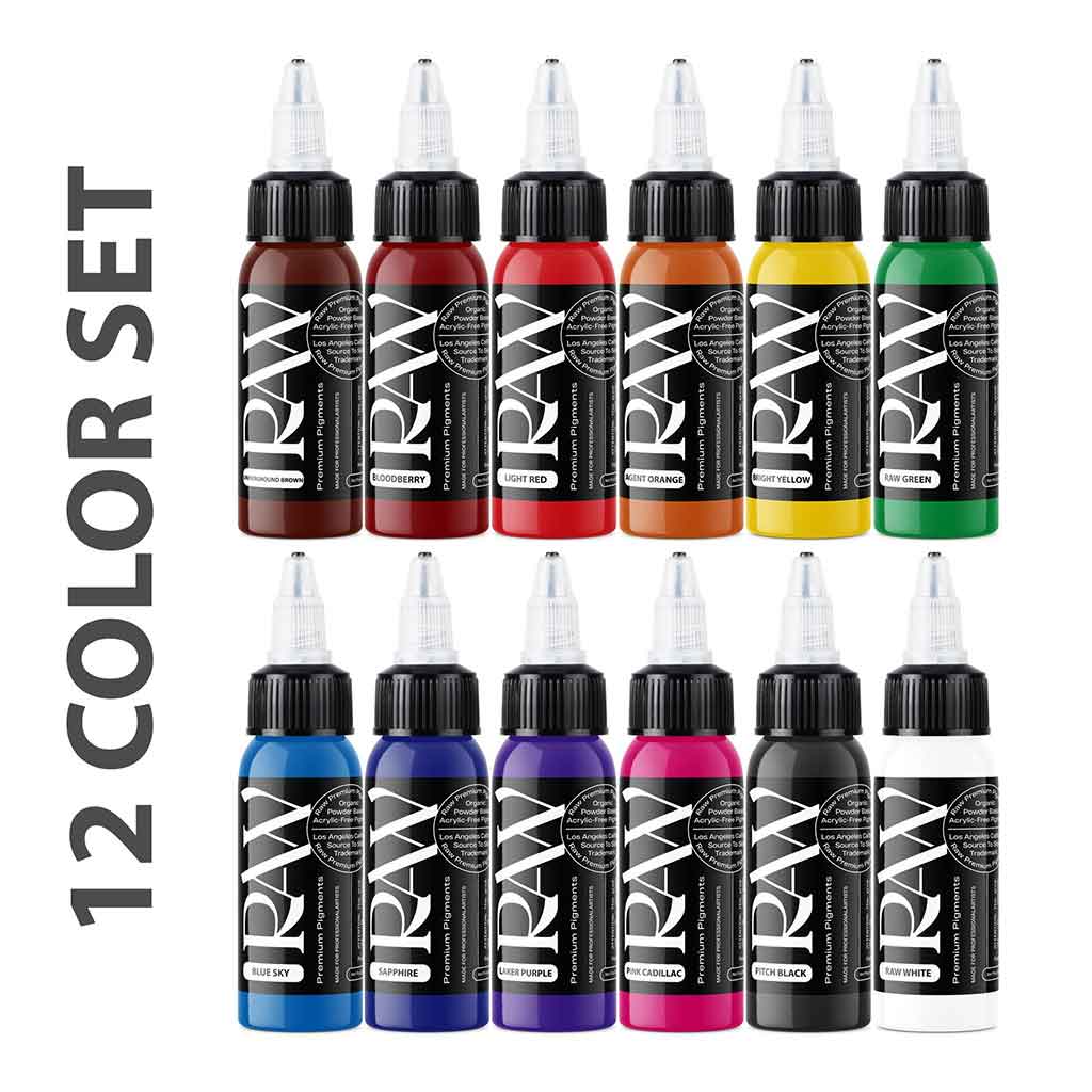 12-Piece RAW Pigment Set for DIY Cosmetics, Soap Making & Art Projects - Natural, Non-Toxic & Vibrant Colors for Crafting, Painting & Beauty Products