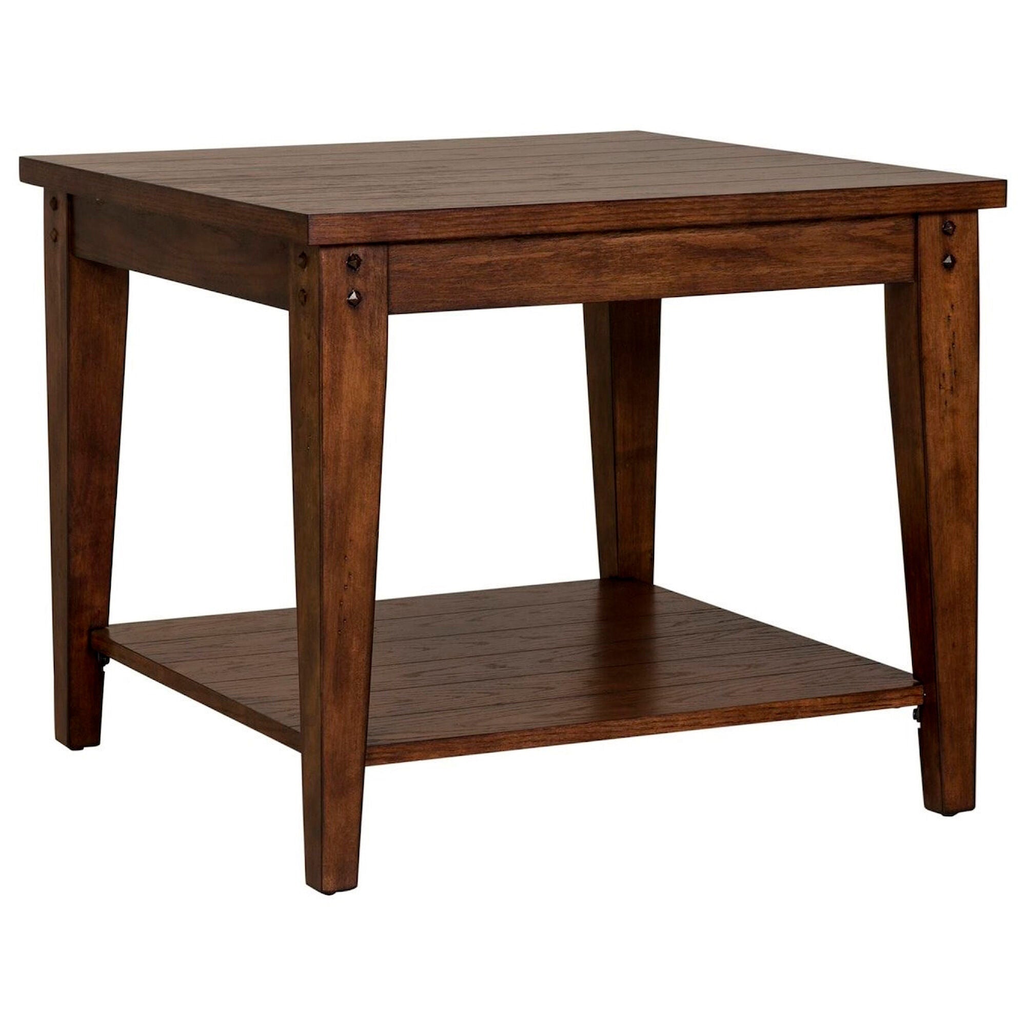 Modern Lake House Square Lamp Table - Stylish Nightstand for Bedroom, Living Room, or Office - Perfect for Cozy Reading Nook or Ambient Lighting