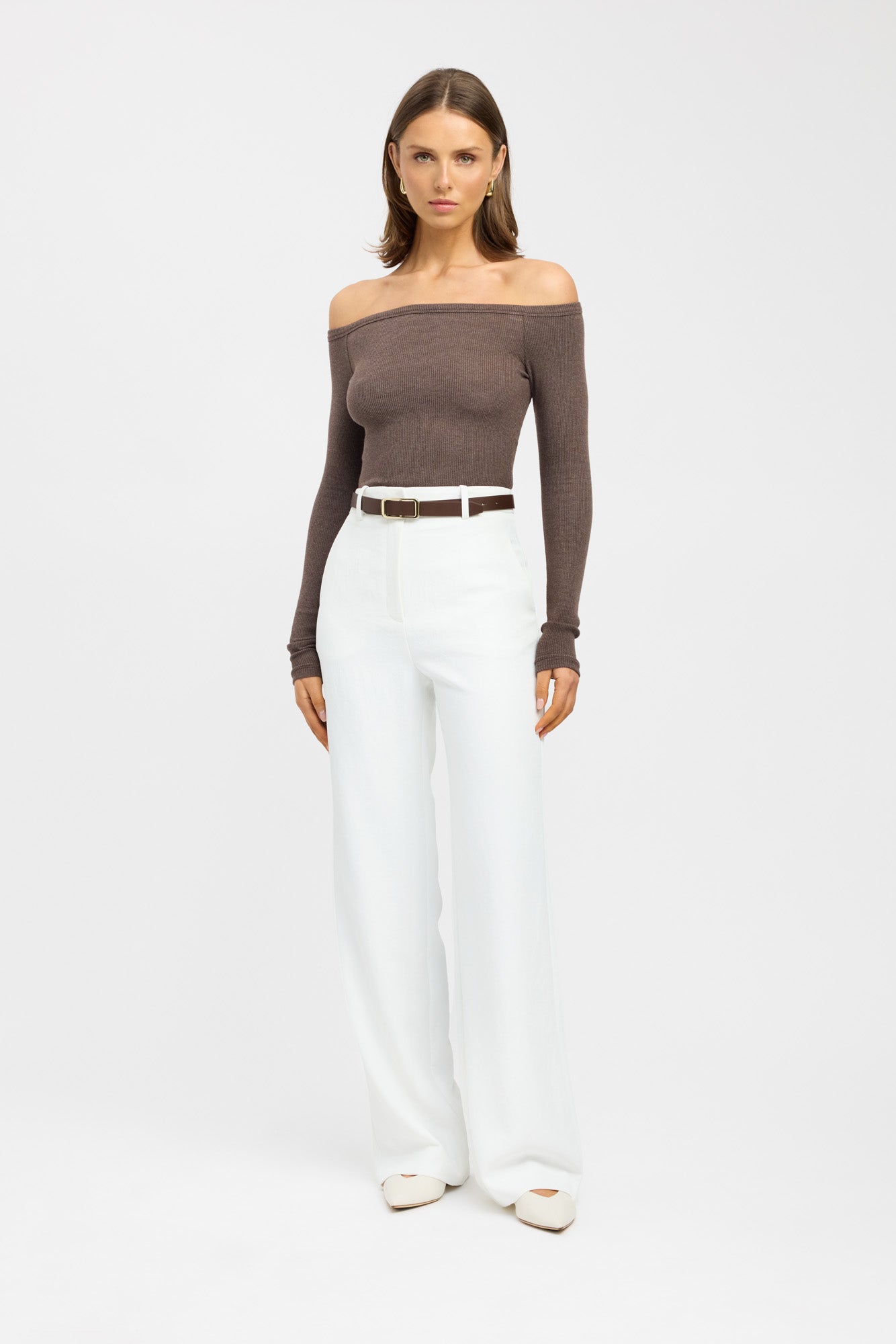 Ariel Straight Leg Pants for Women - High Waist Comfortable Office Trousers, Professional Work Pants for Business Casual & Everyday Wear
