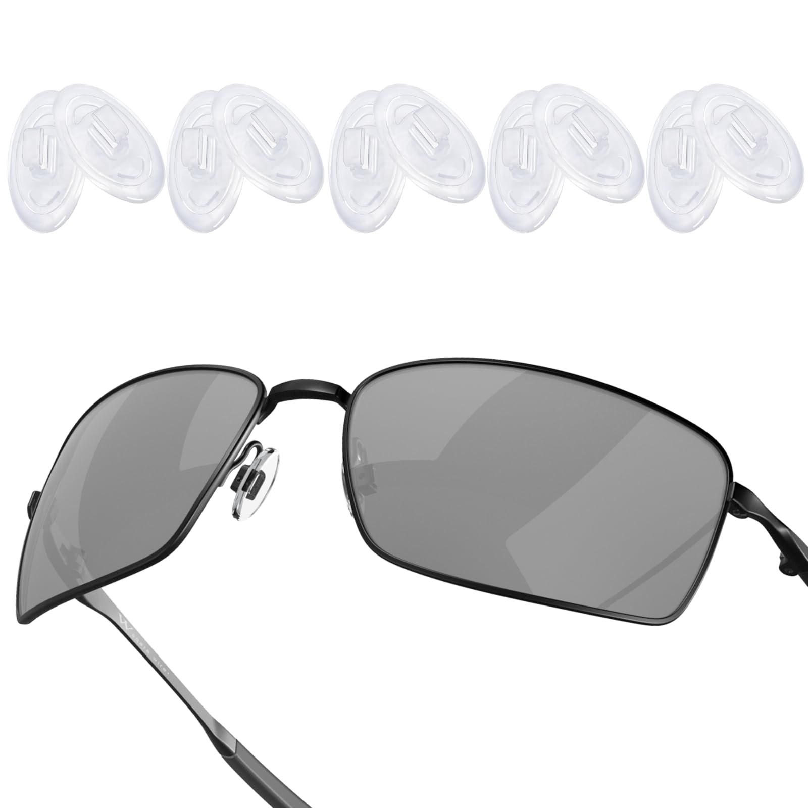 Replacement Nosepiece Nosepad for Oakley Whisker Wiretap OO4071 Crosshair 1.0 2.0 Sunglasses - Clear Comfort Fit Nose Pads - Perfect for Sports, Driving & Outdoor Activities