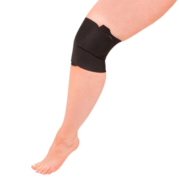Juzo Compression Knee Wrap - Black, Medium Size for Knee Pain Relief & Support - Ideal for Running, Sports & Post-Surgery Recovery