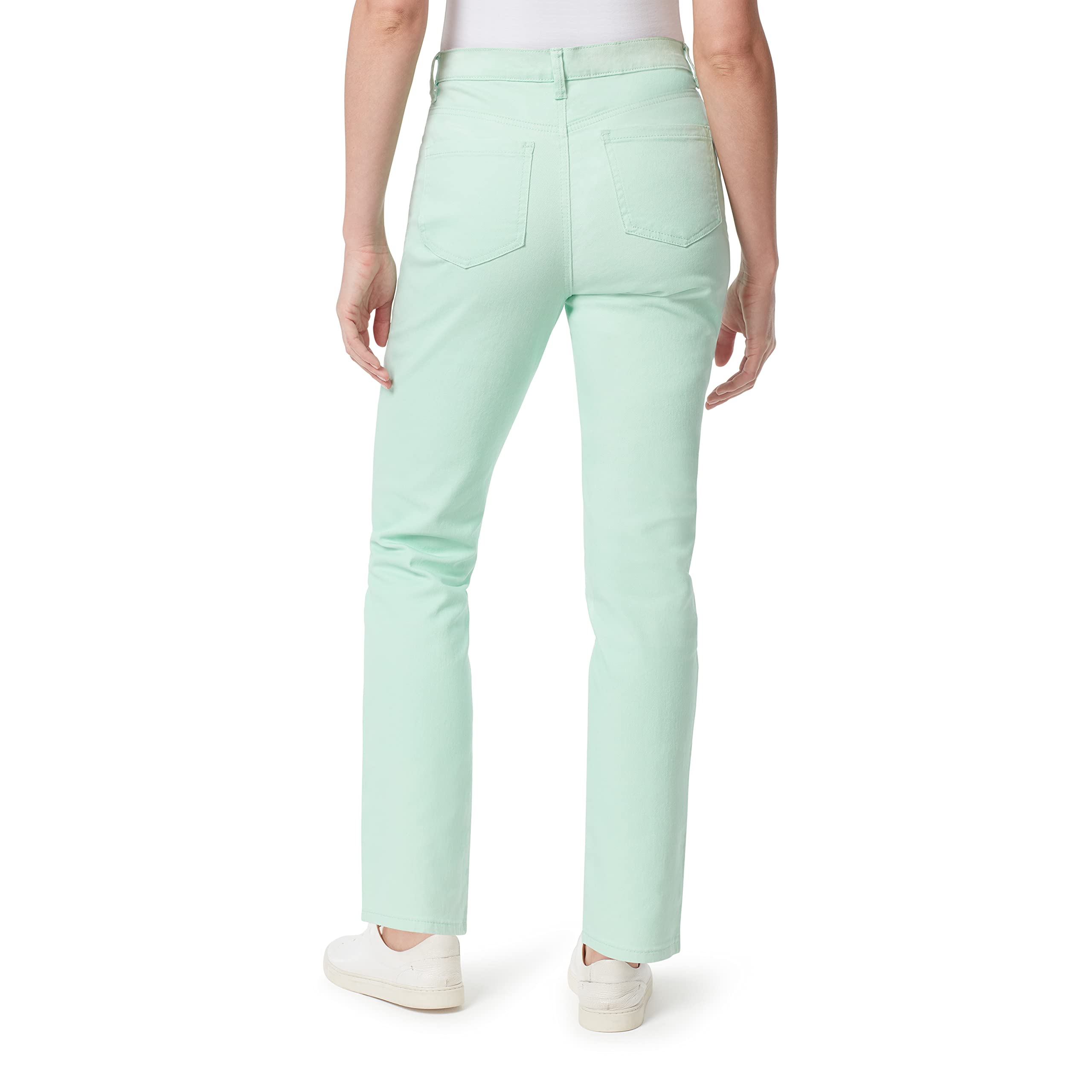 Gloria Vanderbilt Women's Amanda Classic High Rise Tapered Jeans - Jade Breeze - Size 20 US - Comfortable Stretch Denim for Casual Wear & Everyday Outfits