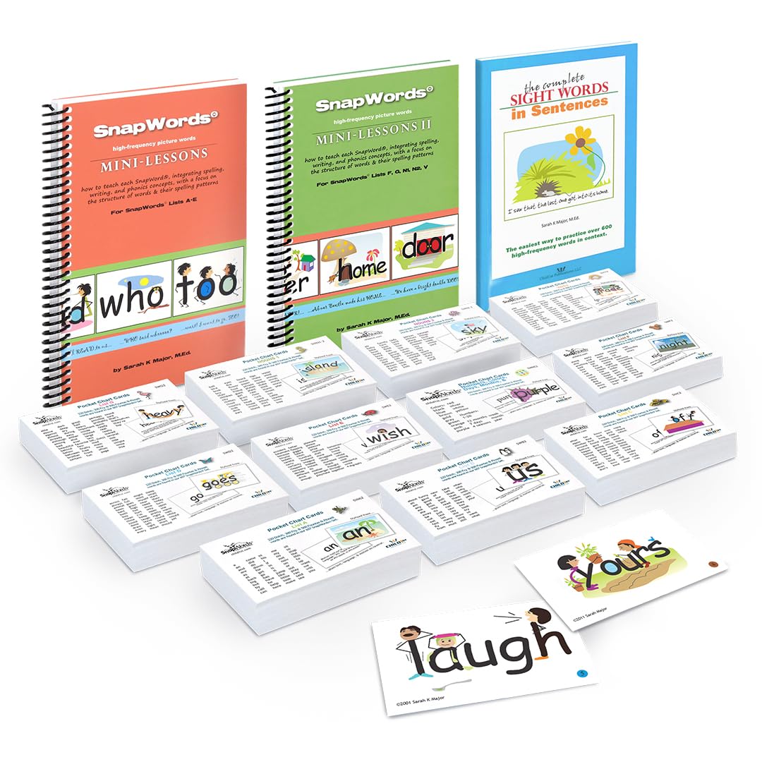 Child1st SnapWords Pocket Cards - 607 Multisensory Sight Word Flashcards for ESL, ELL & Kinesthetic Learners - Perfect for Classroom, Homeschool & Early Reading Practice