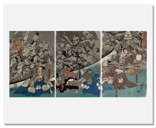 Utagawa Kuniyoshi The Earth Spider Generates Monsters - Japanese Ukiyo-e Art Print for Home Decor & Anime Fans | Perfect for Wall Art, Gifts & Collectors