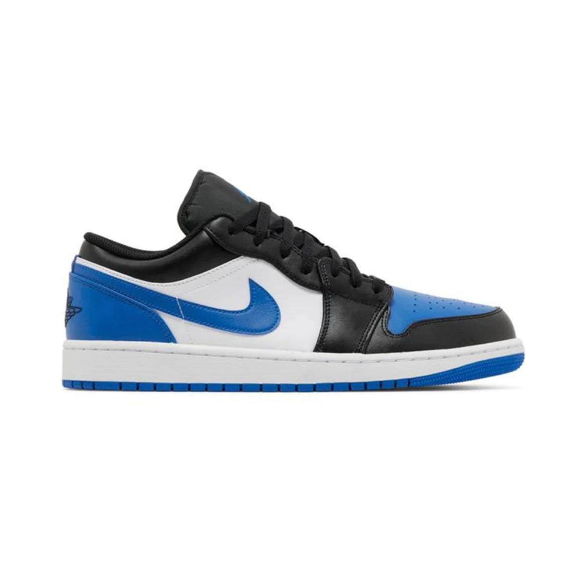 Air Jordan 1 Low Alternate Royal Toe Sneakers - White, Black & Royal Blue Basketball Shoes for Men | Perfect for Casual Wear, Street Style & Sports Performance