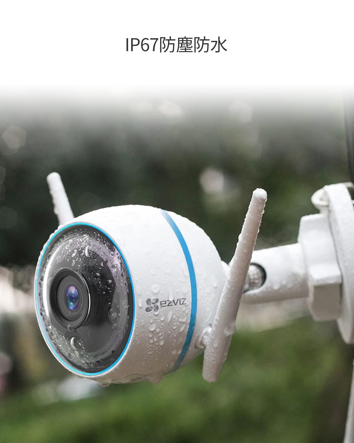 EZVIZ Outdoor Security Camera 1080P HD WiFi - 100ft Night Vision, Weatherproof, Smart Motion Detection, 2.4GHz WiFi (C3WN) - Ideal for Home Surveillance, Backyard Monitoring & Business Security