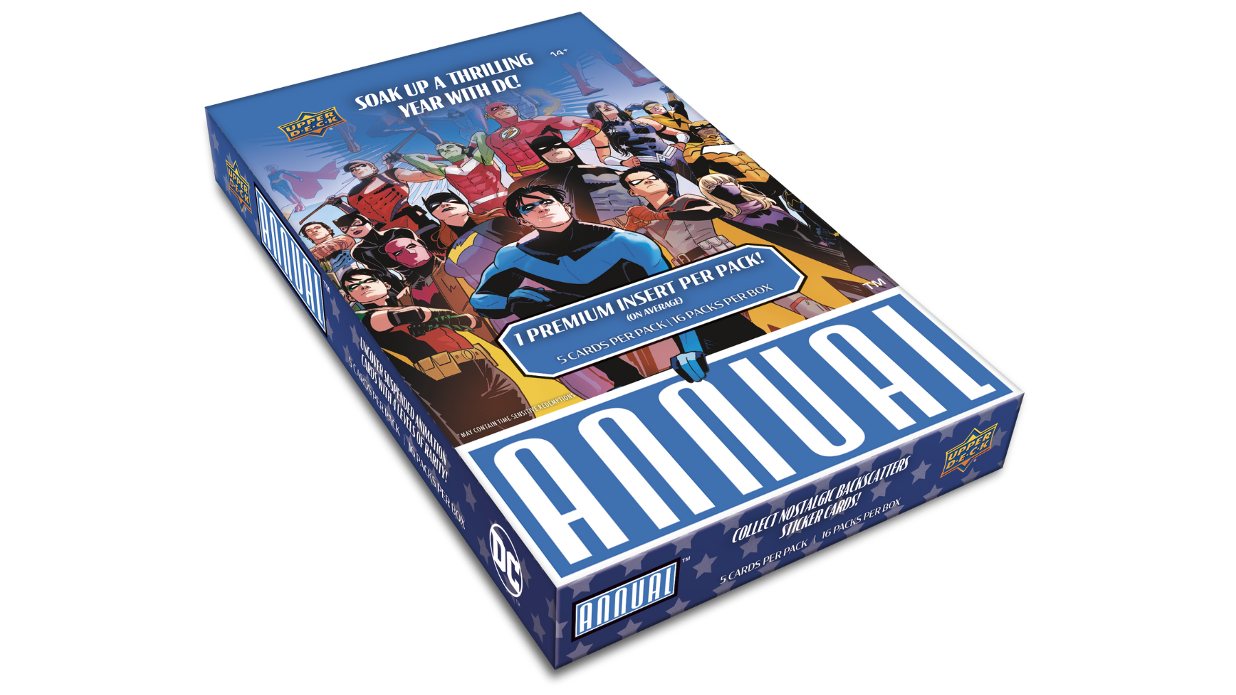 2023-2024 Upper Deck DC Annual Hobby Box - Collectible Trading Cards for DC Comics Fans - Perfect for Collectors, Gifts & Investment