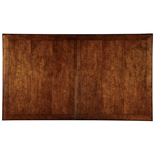 Hekman European Style Extendable Solid Wood Dining Table in Macadamia Brown - Expandable with 2 Leaves for 6-10 Seats | Perfect for Family Dinners, Entertaining Guests & Everyday Meals in Dining Room or Kitchen