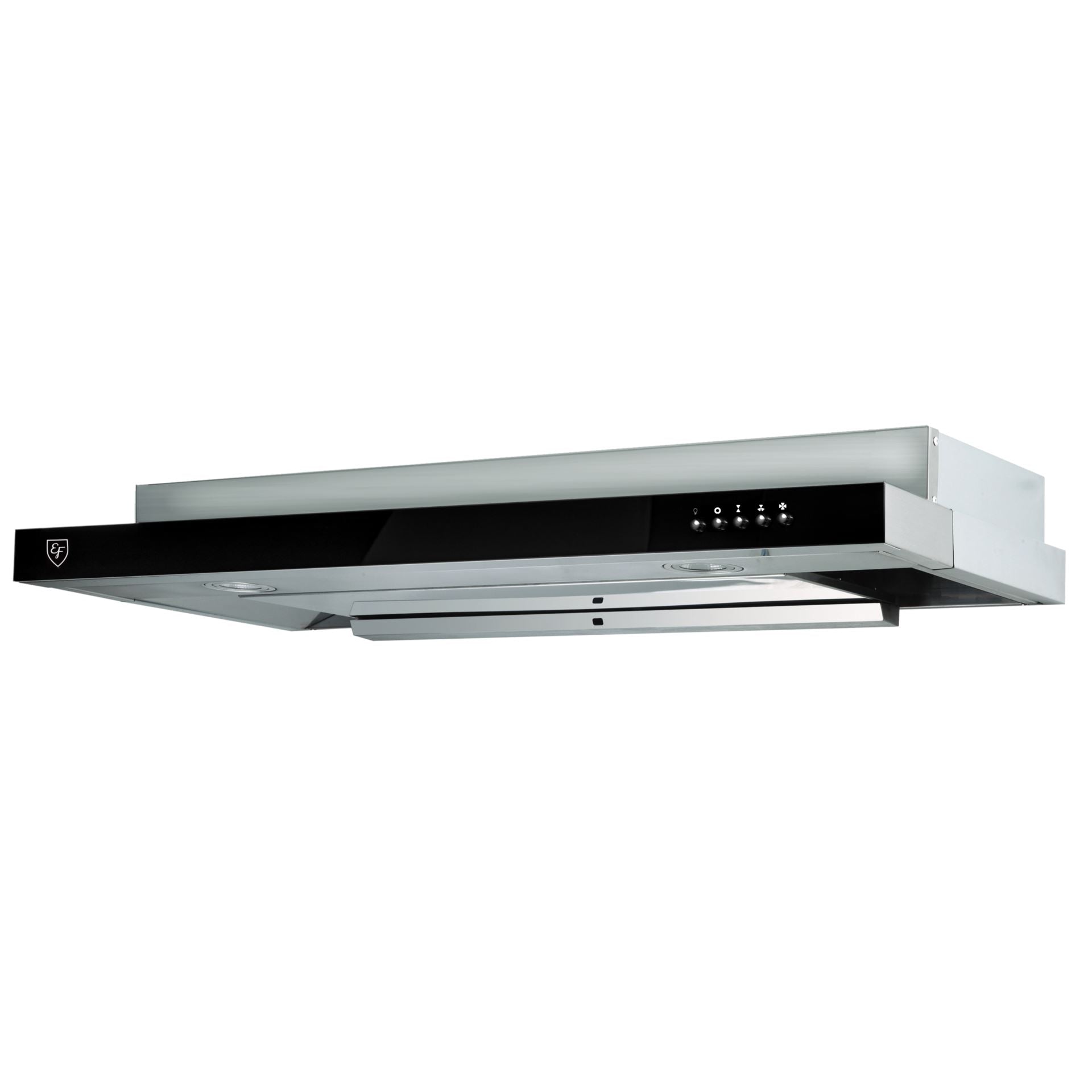 EF 90CM Range Hood - EFCH 9212 HM BK - Powerful Kitchen Exhaust Fan with LED Lights - Perfect for Modern Home Cooking & Smoke Removal