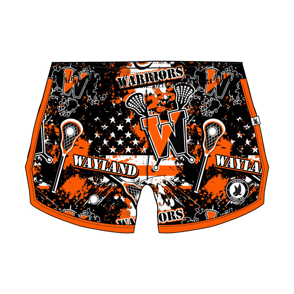 Wayland Warriors Girls & Women's Lacrosse Shorts - Comfortable & Durable for Training, Games & Sports
