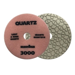 5-Piece Weha Quartz Polishing Pad Set for Stone Countertops - Wet/Dry Use for Granite, Marble, Quartz & Concrete Surfaces - Perfect for Countertop Restoration & DIY Home Improvement Projects