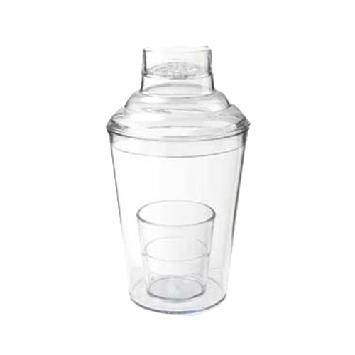 GET SH 175 1 CL 3-Piece Cocktail Shaker Set - 17.5 oz Stainless Steel Bar Mixing Tools for Bartenders - Perfect for Home Bars, Parties & Professional Mixology