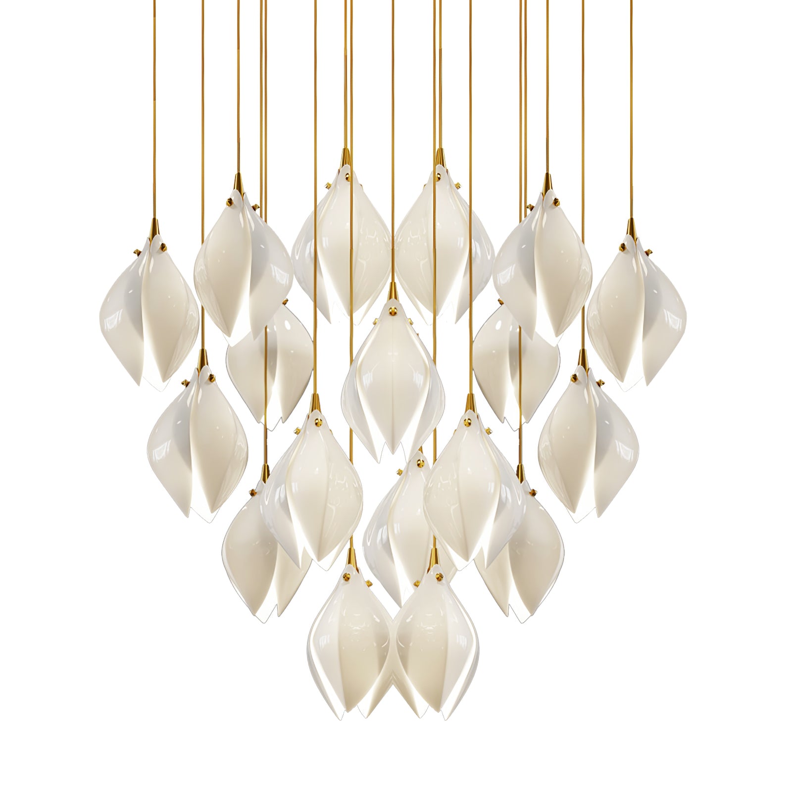 Celeste Flora Pendant Light - Modern Floral Glass Ceiling Lamp for Dining Room, Kitchen Island & Bedroom Decor - Elegant Hanging Light Fixture with Nature-Inspired Design