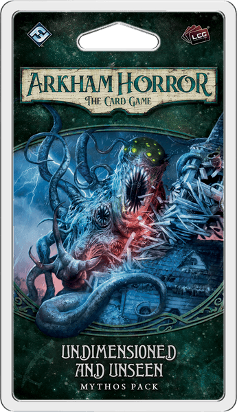 Arkham Horror LCG: Undimensioned & Unseen Expansion Pack - Cooperative Horror Card Game for Adults | Perfect for Game Nights & Lovecraftian Horror Fans