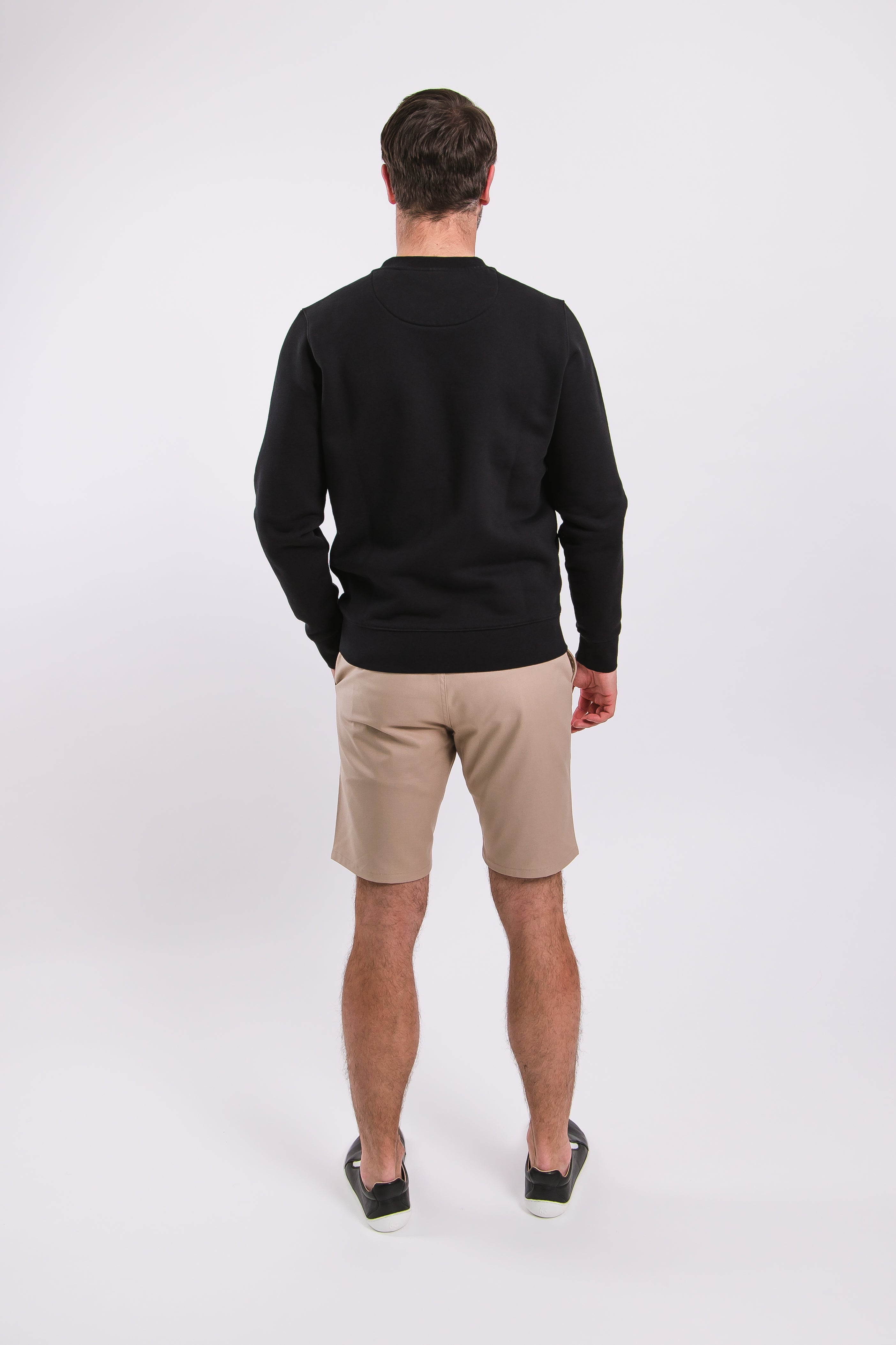 Be Lenka Essentials Men's Black Sweatshirt - Comfortable & Stylish Casual Wear for Everyday Outfits & Lounge
