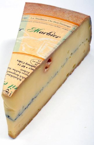 Premium Morbier Cheese - 8 oz | French Semi-Soft Cow's Milk Cheese with Ash Layer | Perfect for Charcuterie Boards, Wine Pairings & Gourmet Cooking