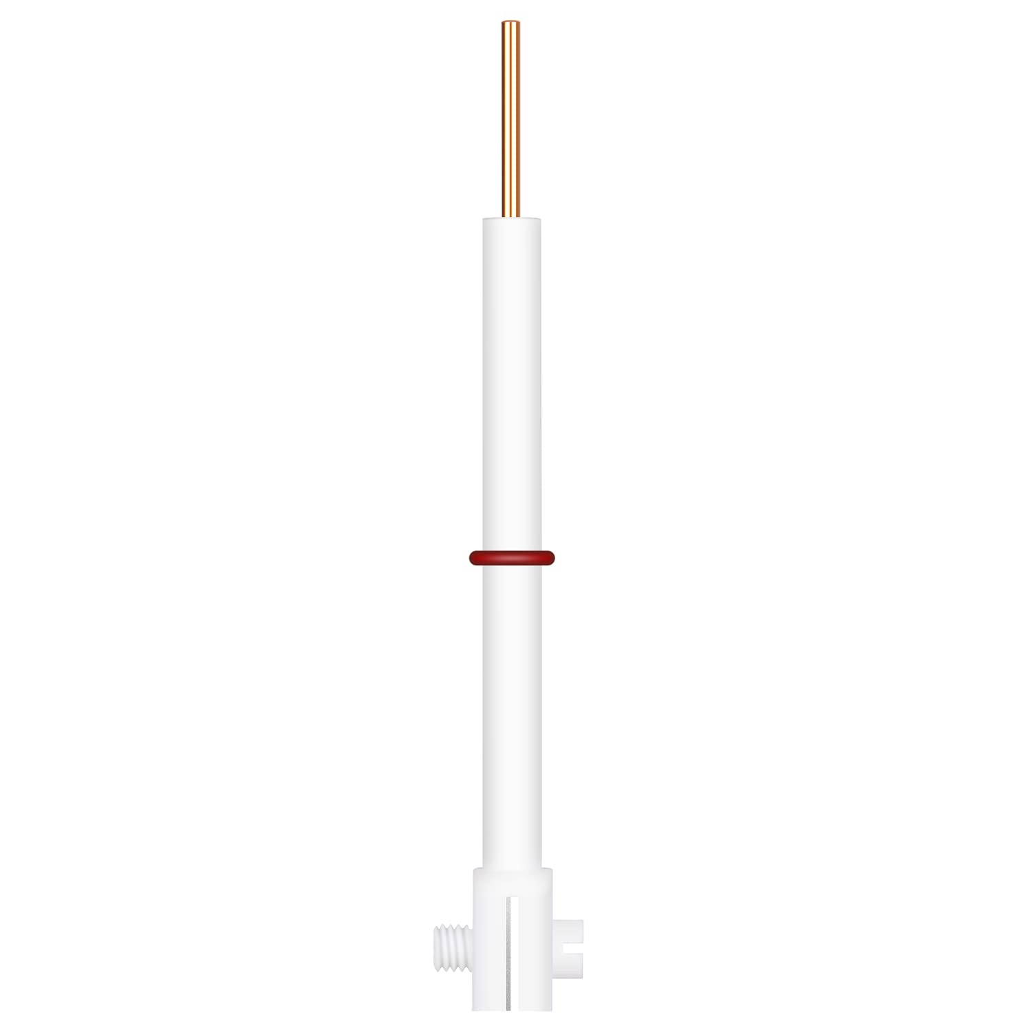 Stonylab PTFE Platinum Electrode Holder - 10x10mm Platinum Sheet & PTFE Body, Multi-Purpose Replaceable Electrode Clip for Electrochemistry, Lab Experiments & Research Applications