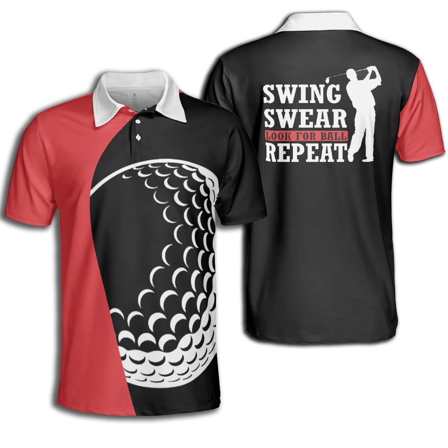 Men's Performance Polo Shirts - Moisture Wicking Golf Shirts for Men | Breathable Quick-Dry Activewear | Perfect Golf Gift for Men & Casual Wear