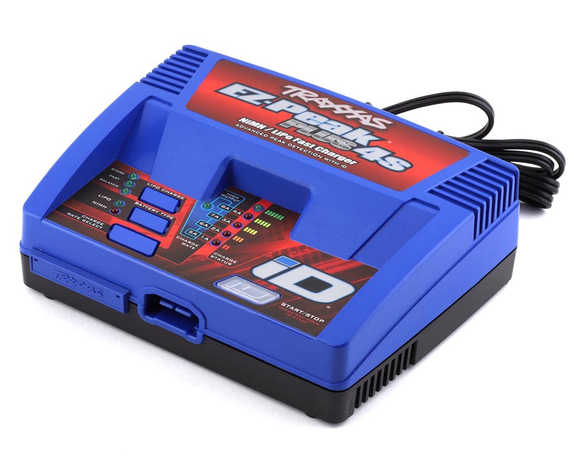 Complete Battery & Charger Pack - #2981 iD® Charger & #2890X 6700mAh 14.8V 4-Cell 25C LiPo Battery for RC Drones, Cars, and Airplanes - High-Performance Power Solution