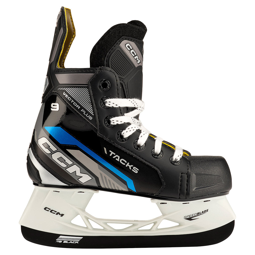 CCM Tacks Vector Plus 2022 Youth Ice Hockey Skates - Lightweight Performance Skates for Kids & Teens - Perfect for Ice Rink Training & Competitive Hockey Games