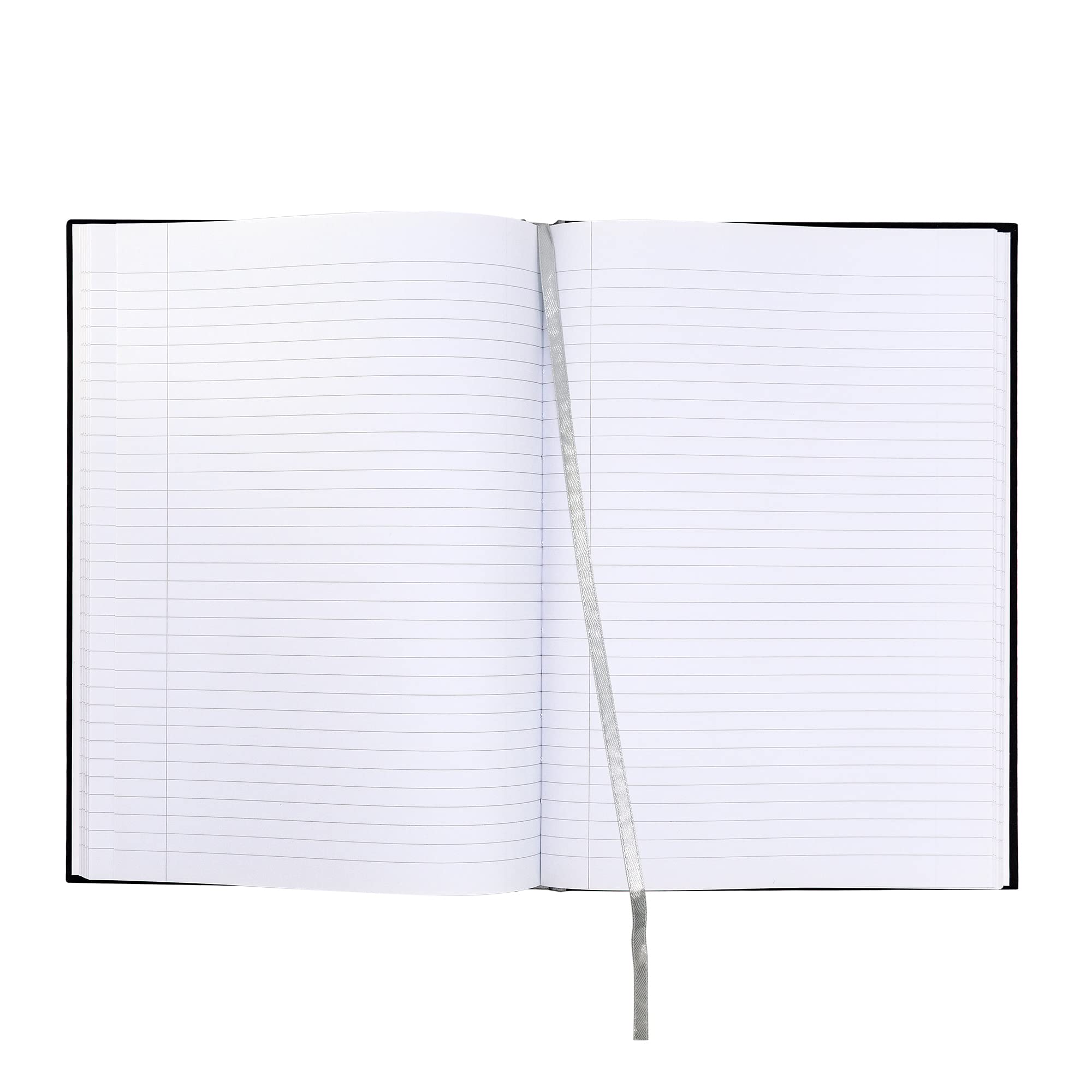Pukka Pad Black Linen A4 Hardback Notebook - Pack of 5 with 192 Pages, 90GSM Lined Paper, 8mm Ruled Margin - 29.7x21cm for Office, School & Journaling - Premium Writing Notebooks for Professionals & Students