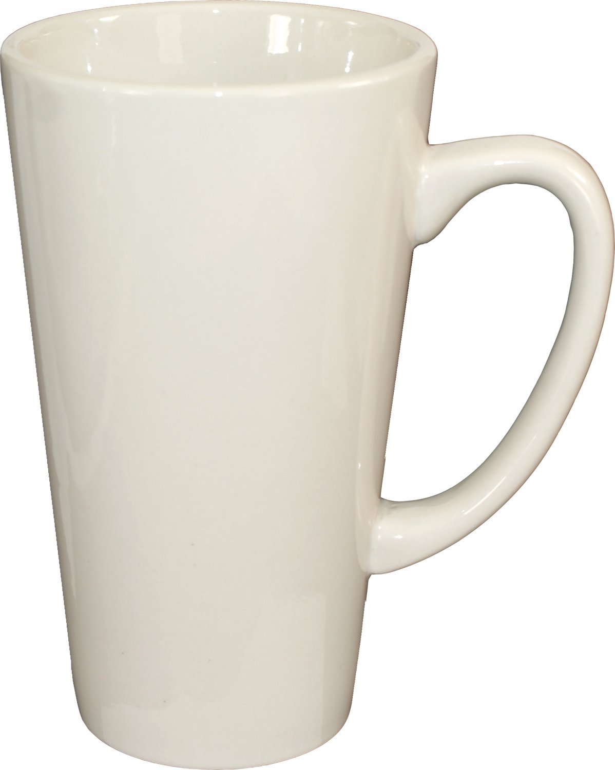 ITI 24-Piece Cancun Funnel Coffee Cup Set - 16-Ounce White Ceramic Mugs for Home, Office & Restaurant Use - Durable American-Style Coffee Cups for Hot & Cold Beverages