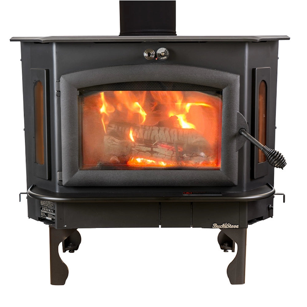Buck Stove Model 91 Extra Large Catalytic Wood Stove for Home Heating - Efficient Fireplace Insert for Cabins, RV & Outdoor Living Spaces