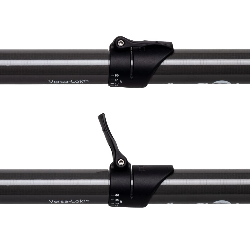 AQUA BOUND Stingray Carbon Black Kayak Paddle - CR Blade with Posi-Lok Carbon Shaft | Lightweight & Durable for Kayaking, Canoeing & Paddle Boarding