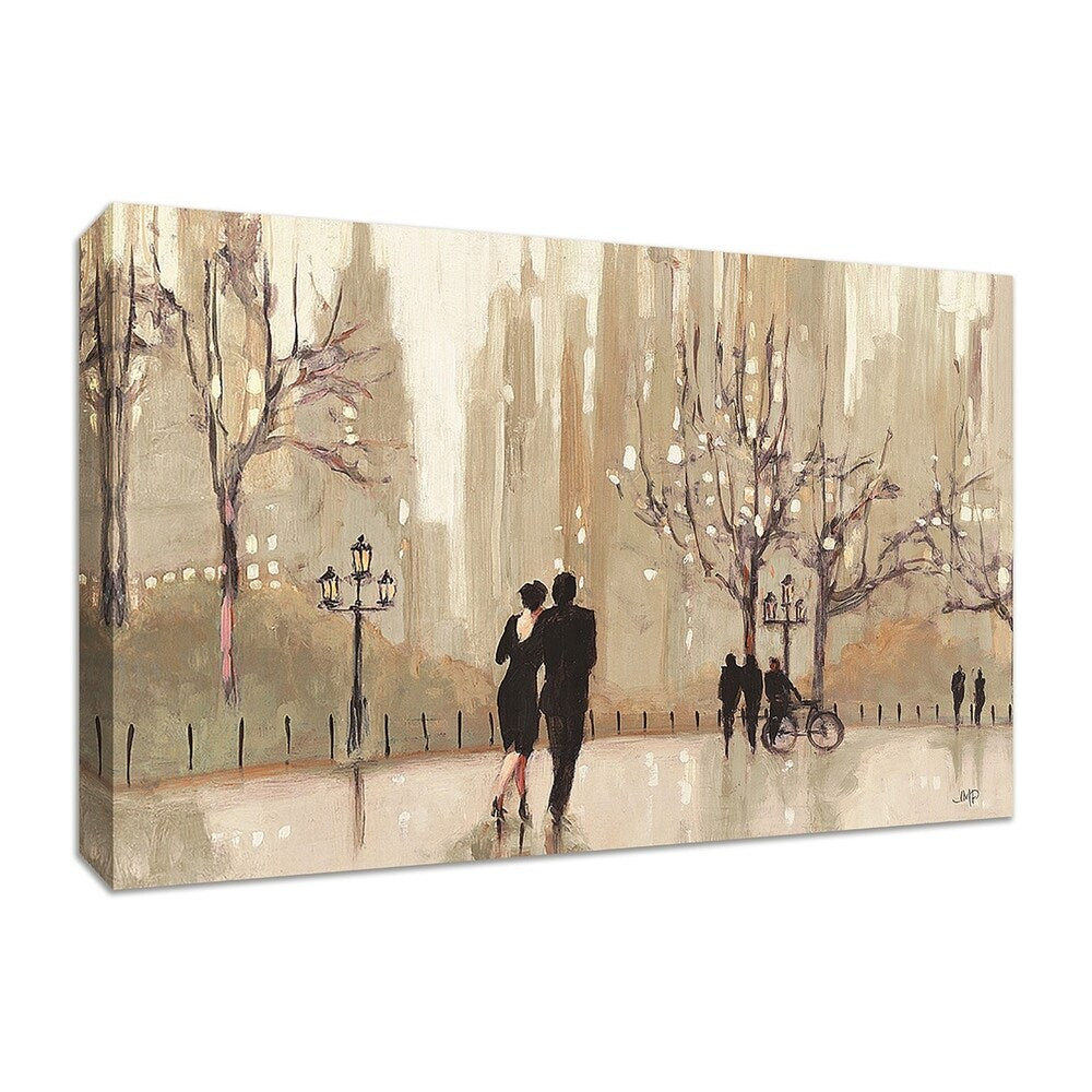 Julia Purinton Fine Art Giclee Print - Neutral Evening Out Gallery Wrap Canvas Wall Decor for Living Room, Bedroom & Office