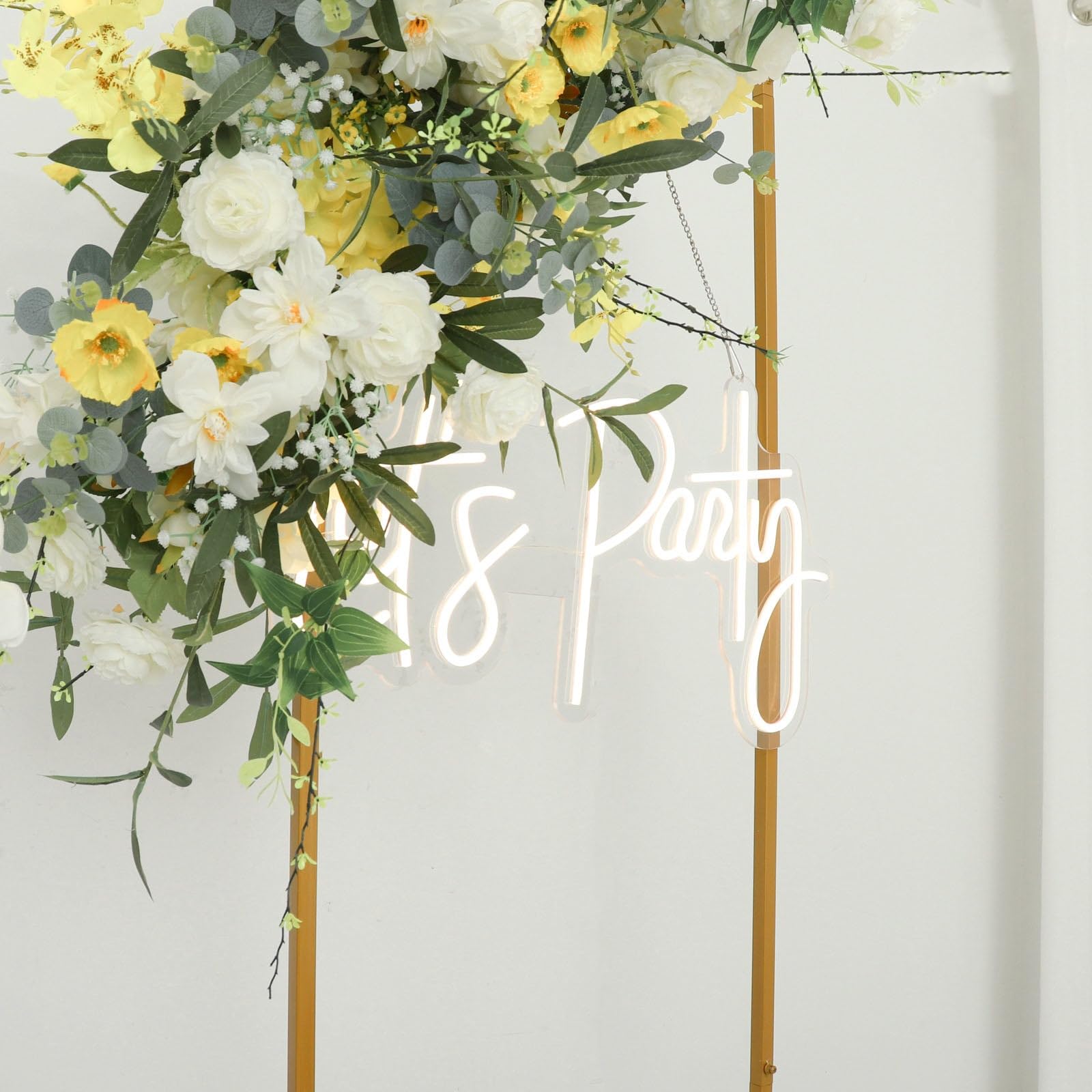 6.5ft Gold Wedding Flower Stand - Floor Vase Column for Wedding & Events